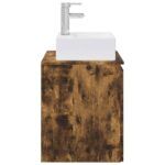vidaXL Nástenná umývadlová skrinka Dymový dub 49,5 x 41 x 62,5 cm – Obrázok 4