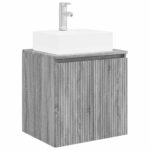 vidaXL Nástenná umývadlová skrinka Sivý Sonoma 49,5 x 41 x 62,5 cm – Obrázok 2