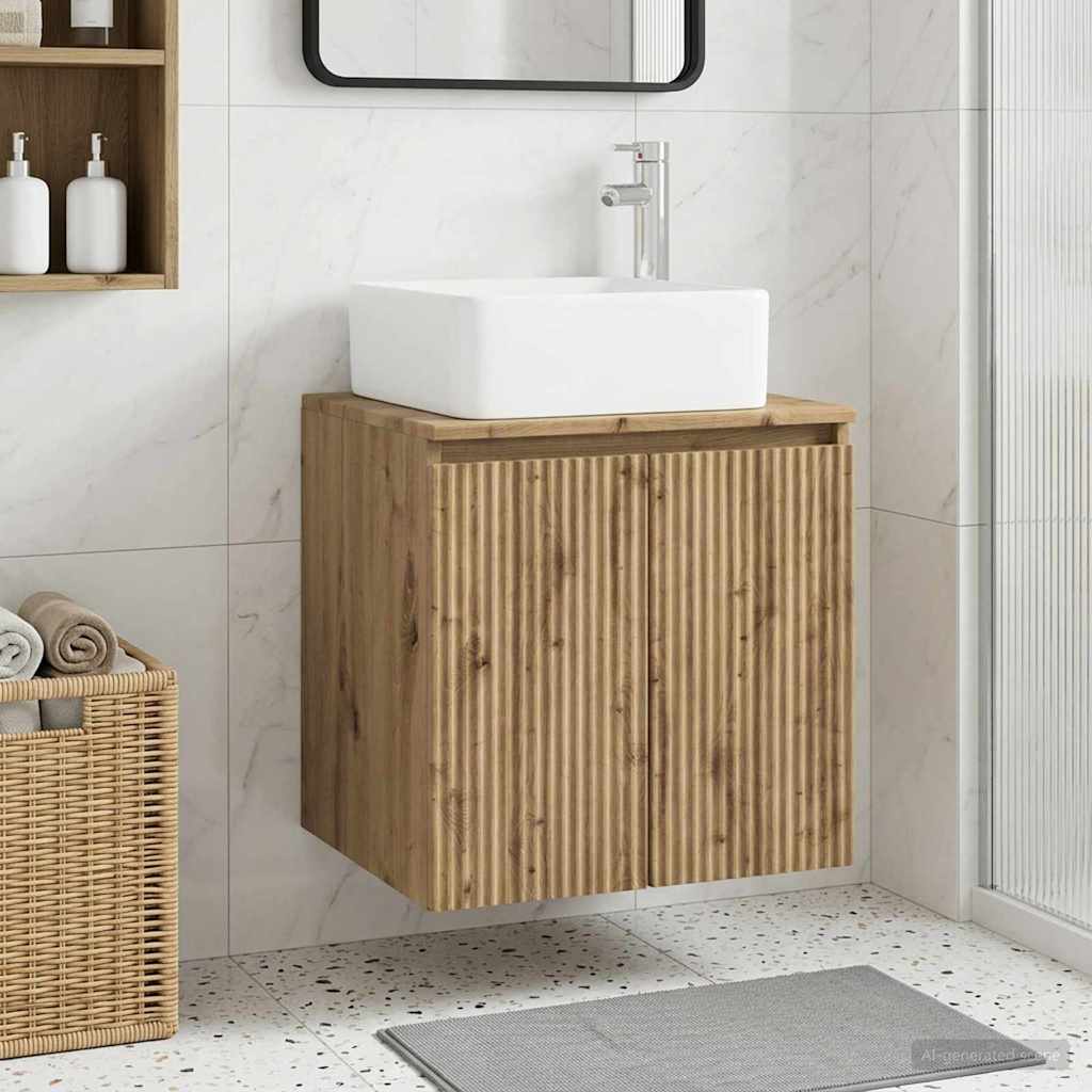 890431_1.jpg vidaXL Nástenná umývadlová skrinka Dub artisan 53 x 35 x 63 cm – Obrázok 1
