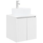 vidaXL Nástenná umývadlová skrinka Biela 49,5 x 44,5 x 65 cm – Obrázok 2