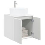 vidaXL Nástenná umývadlová skrinka Biela 49,5 x 44,5 x 65 cm – Obrázok 3