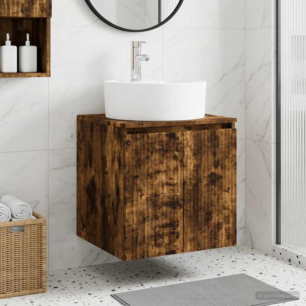 890437_1.jpg vidaXL Nástenná umývadlová skrinka Dymový dub 49,5 x 44,5 x 65 cm – Obrázok 1