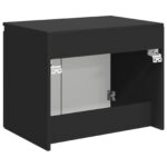 vidaXL Závesná kúpeľňová skriňa Čierna 62,5 x 44,5 x 50 cm – Obrázok 5