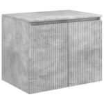vidaXL Závesná kúpeľňová skriňa Betónovo sivá 62,5 x 44,5 x 50 cm – Obrázok 2
