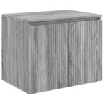 vidaXL Závesná kúpeľňová skriňa Sivý Sonoma 62,5 x 44,5 x 50 cm – Obrázok 2