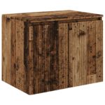 vidaXL Závesná kúpeľňová skriňa Staré drevo 62,5 x 44,5 x 50 cm – Obrázok 2