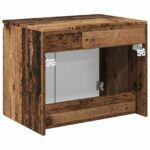 vidaXL Závesná kúpeľňová skriňa Staré drevo 62,5 x 44,5 x 50 cm – Obrázok 5