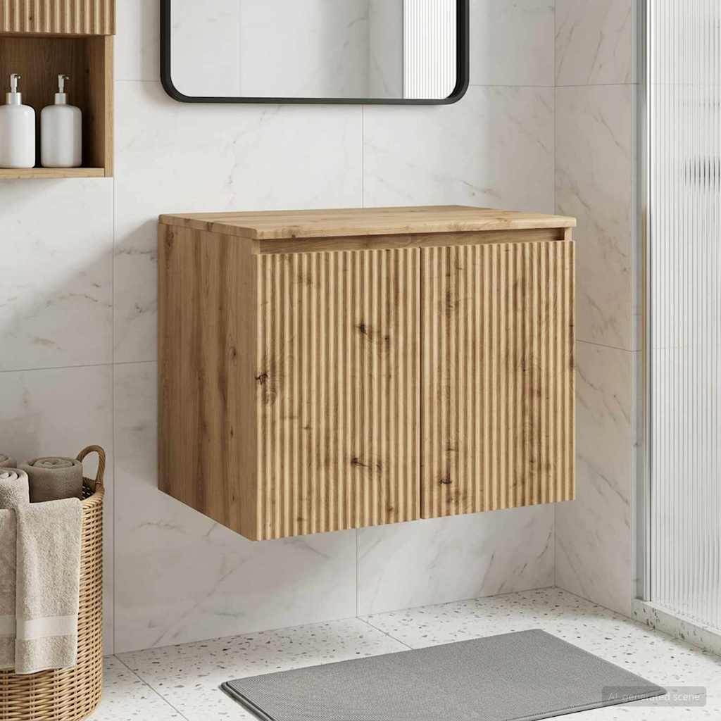 890481_1.jpg vidaXL Závesná kúpeľňová skriňa Dub artisan 62,5 x 44,5 x 50 cm – Obrázok 1