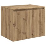 vidaXL Závesná kúpeľňová skriňa Dub artisan 62,5 x 44,5 x 50 cm – Obrázok 2
