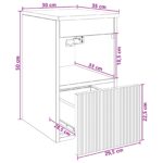 vidaXL Kúpeľňová skriňa Čierna 30 x 35 x 50 cm Kompozitné drevo – Obrázok 10