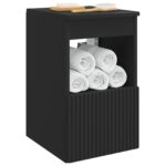 vidaXL Kúpeľňová skriňa Čierna 30 x 35 x 50 cm Kompozitné drevo – Obrázok 3