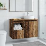 vidaXL Kúpeľňová skriňa Staré drevo 30 x 35 x 50 cm Kompozitné drevo – Obrázok 4