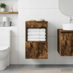 vidaXL Kúpeľňová skriňa Dymový dub 30 x 41 x 50 cm Kompozitné drevo – Obrázok 4