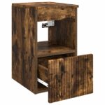 vidaXL Kúpeľňová skriňa Dymový dub 30 x 41 x 50 cm Kompozitné drevo – Obrázok 5