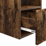 vidaXL Kúpeľňová skriňa Dymový dub 30 x 41 x 50 cm Kompozitné drevo – Obrázok 8
