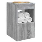 vidaXL Kúpeľňová skriňa Sivý Sonoma 30 x 41 x 50 cm Kompozitné drevo – Obrázok 3
