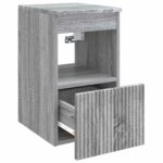 vidaXL Kúpeľňová skriňa Sivý Sonoma 30 x 41 x 50 cm Kompozitné drevo – Obrázok 5