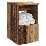 vidaXL Kúpeľňová skriňa Staré drevo 30 x 41 x 50 cm Kompozitné drevo – Obrázok 3