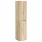 vidaXL Závesná kúpeľňová skriňa Dub sonoma 33 x 34,5 x 160 cm – Obrázok 2