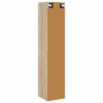 vidaXL Závesná kúpeľňová skriňa Dub sonoma 33 x 34,5 x 160 cm – Obrázok 5