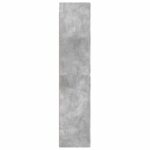 vidaXL Závesná kúpeľňová skriňa Betónovo sivá 33 x 34,5 x 160 cm – Obrázok 4