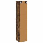 vidaXL Závesná kúpeľňová skriňa Dymový dub 33 x 34,5 x 160 cm – Obrázok 5