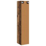 vidaXL Závesná kúpeľňová skriňa Staré drevo 33 x 34,5 x 160 cm – Obrázok 5