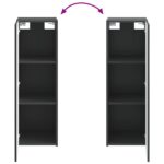 vidaXL Závesná kúpeľňová skriňa Čierna 33 x 34,5 x 100 cm – Obrázok 7
