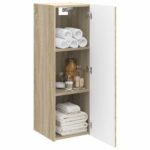 vidaXL Závesná kúpeľňová skriňa Dub sonoma 33 x 34,5 x 100 cm – Obrázok 2