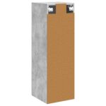 vidaXL Závesná kúpeľňová skriňa Betónovo sivá 33 x 34,5 x 100 cm – Obrázok 5