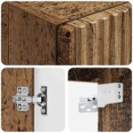 vidaXL Závesná kúpeľňová skriňa Staré drevo 33 x 34,5 x 60 cm – Obrázok 6