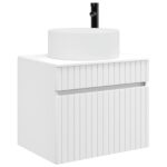 vidaXL Závesná kúpeľňová skriňa Biela 59 x 44,5 x 50 cm – Obrázok 3