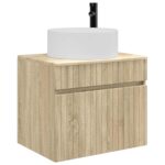 vidaXL Závesná kúpeľňová skriňa Dub sonoma 59 x 44,5 x 50 cm – Obrázok 3