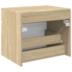 vidaXL Závesná kúpeľňová skriňa Dub sonoma 59 x 44,5 x 50 cm – Obrázok 5