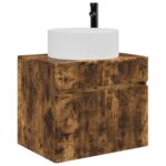 vidaXL Závesná kúpeľňová skriňa Dymový dub 59 x 44,5 x 50 cm – Obrázok 3