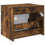 vidaXL Závesná kúpeľňová skriňa Dymový dub 59 x 44,5 x 50 cm – Obrázok 5