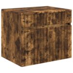 vidaXL Závesná kúpeľňová skriňa Dymový dub 59 x 44,5 x 50 cm – Obrázok 6