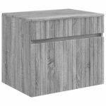 vidaXL Závesná kúpeľňová skriňa Sivý Sonoma 59 x 44,5 x 50 cm – Obrázok 2
