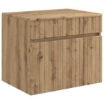 vidaXL Závesná kúpeľňová skriňa Dub artisan 59 x 44,5 x 50 cm – Obrázok 2