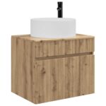 vidaXL Závesná kúpeľňová skriňa Dub artisan 59 x 44,5 x 50 cm – Obrázok 3
