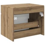 vidaXL Závesná kúpeľňová skriňa Dub artisan 59 x 44,5 x 50 cm – Obrázok 5