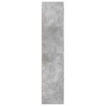 vidaXL Závesná kúpeľňová skriňa Betónovo sivá 33 x 34,5 x 160 cm – Obrázok 4