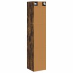 vidaXL Závesná kúpeľňová skriňa Dymový dub 33 x 34,5 x 160 cm – Obrázok 5