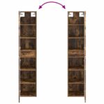vidaXL Závesná kúpeľňová skriňa Dymový dub 33 x 34,5 x 160 cm – Obrázok 7