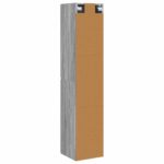 vidaXL Závesná kúpeľňová skriňa Sivý Sonoma 33 x 34,5 x 160 cm – Obrázok 5