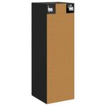 vidaXL Závesná kúpeľňová skriňa Čierna 33 x 34,5 x 60 cm – Obrázok 5