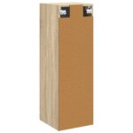 vidaXL Závesná kúpeľňová skriňa Dub sonoma 33 x 34,5 x 60 cm – Obrázok 5