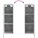 vidaXL Závesná kúpeľňová skriňa Betónovo sivá 33 x 34,5 x 60 cm – Obrázok 7