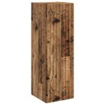 vidaXL Závesná kúpeľňová skriňa Staré drevo 33 x 34,5 x 60 cm – Obrázok 2