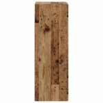 vidaXL Závesná kúpeľňová skriňa Staré drevo 33 x 34,5 x 60 cm – Obrázok 4